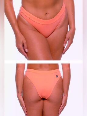 Jolyn | Alanna Bikini Bottom Cheeky Medium Coverage Guava Coral Orange Surf New